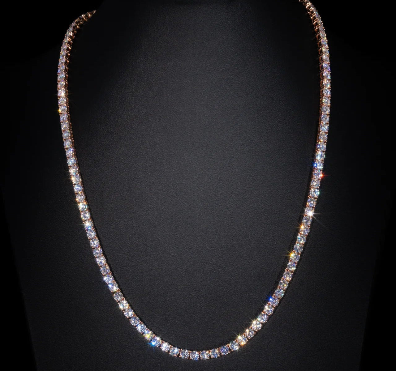 3MM TENNIS CHAIN - ROSE GOLD