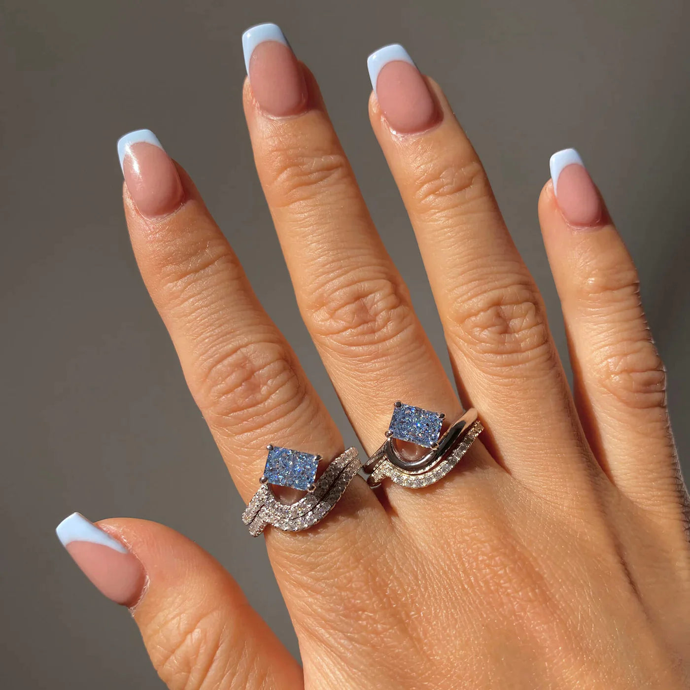 FOR HER PAVE WAVE RING - WHITE GOLD