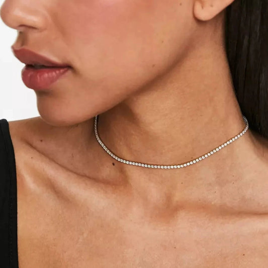 MICRO TENNIS CHAIN FOR HER - 925 SILVER