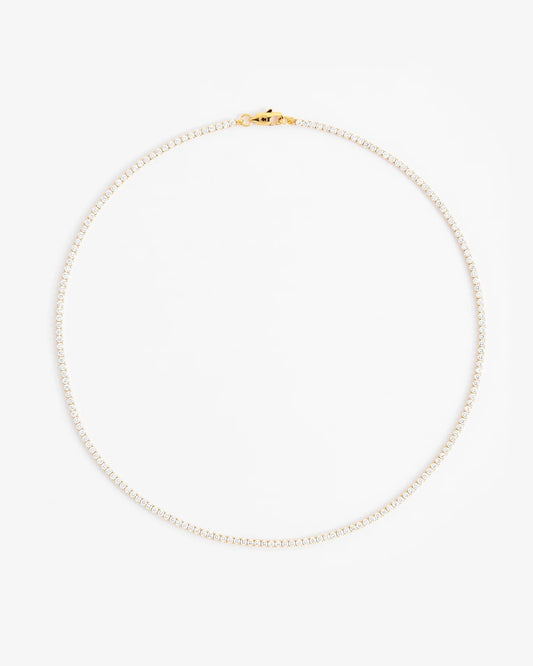 MICRO TENNIS CHAIN - YELLOW GOLD