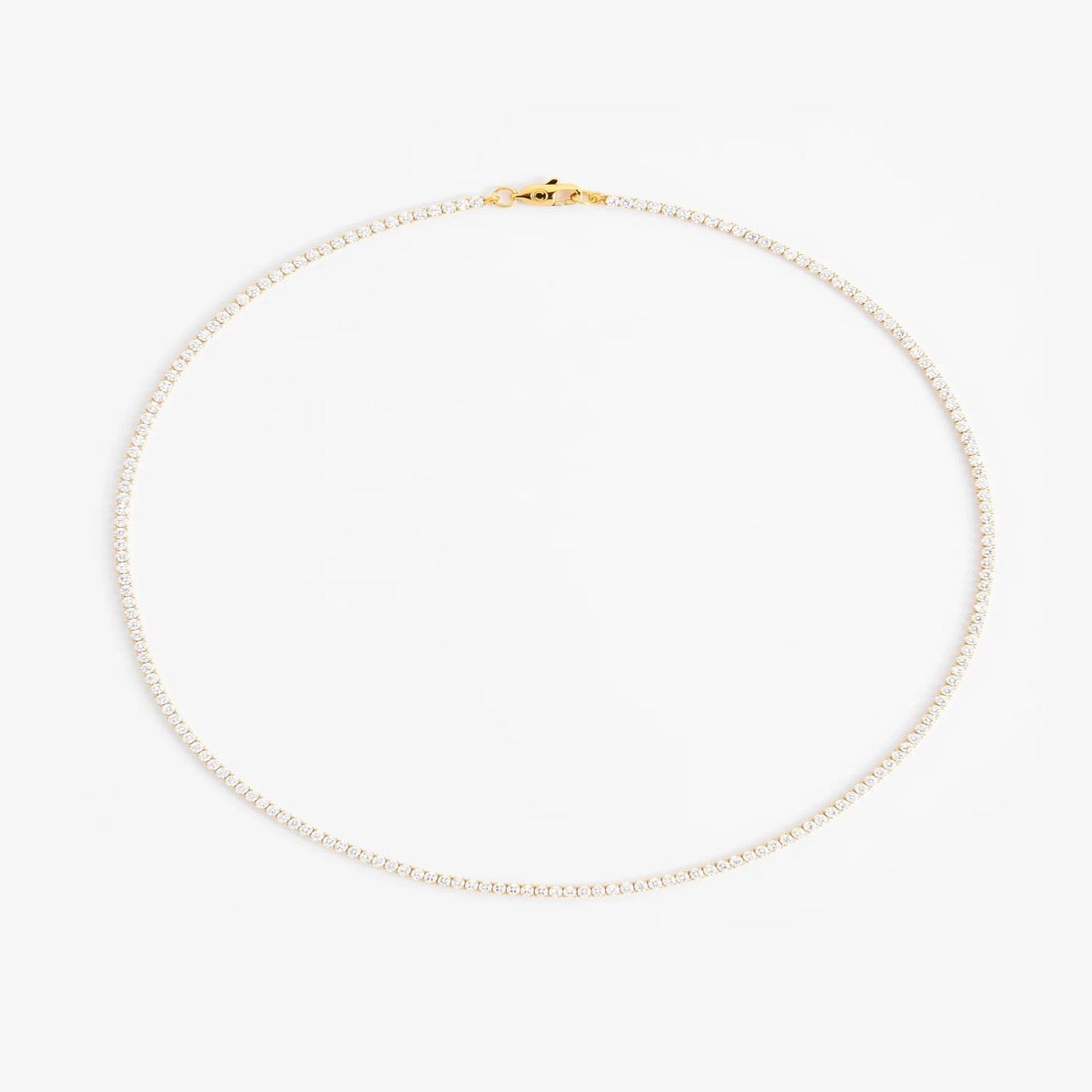 MICRO TENNIS CHAIN + BRACELET BUNDLE - YELLOW GOLD