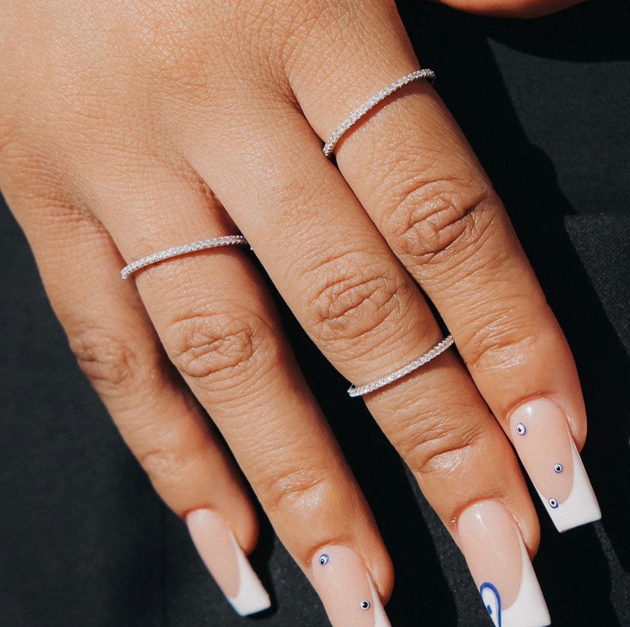 FOR HER ESSENTIAL RINGS SET - WHITE GOLD