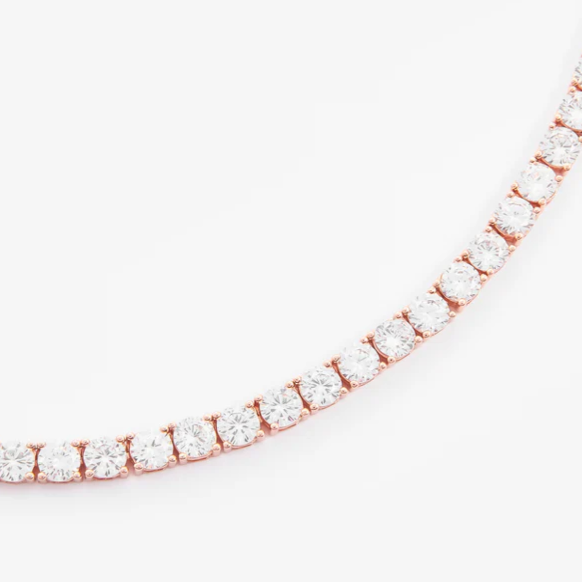 FOR HER 5MM TENNIS CHAIN - ROSE GOLD