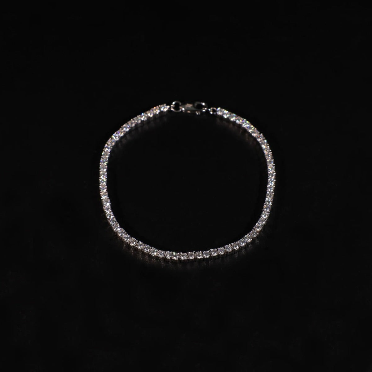 MICRO TENNIS BRACELET - WHITE GOLD