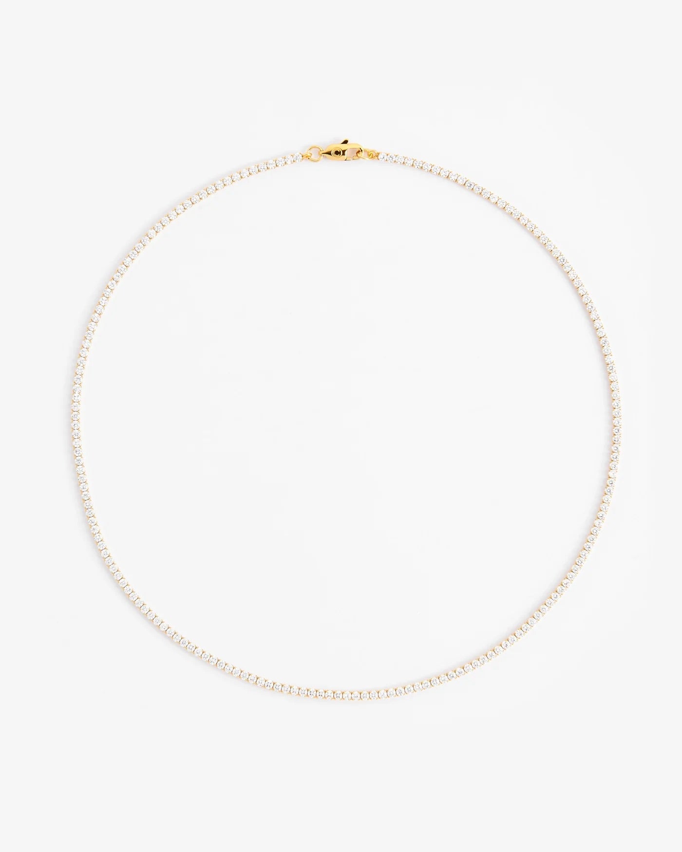 MICRO TENNIS CHAIN - YELLOW GOLD