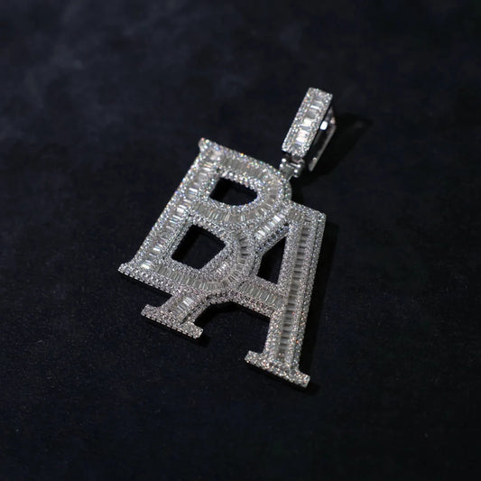 ICED OUT CUSTOM INITIALS PENDANT